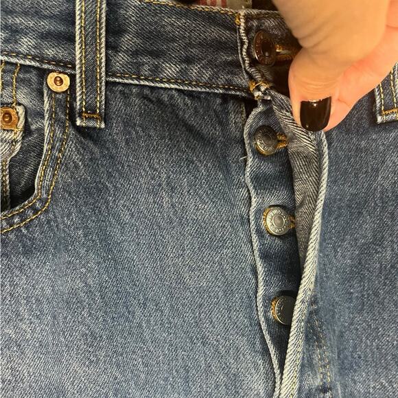 Levi's Original Straight Leg Button Fly 501 Jeans Size 34X36‎ - Picture 4 of 12